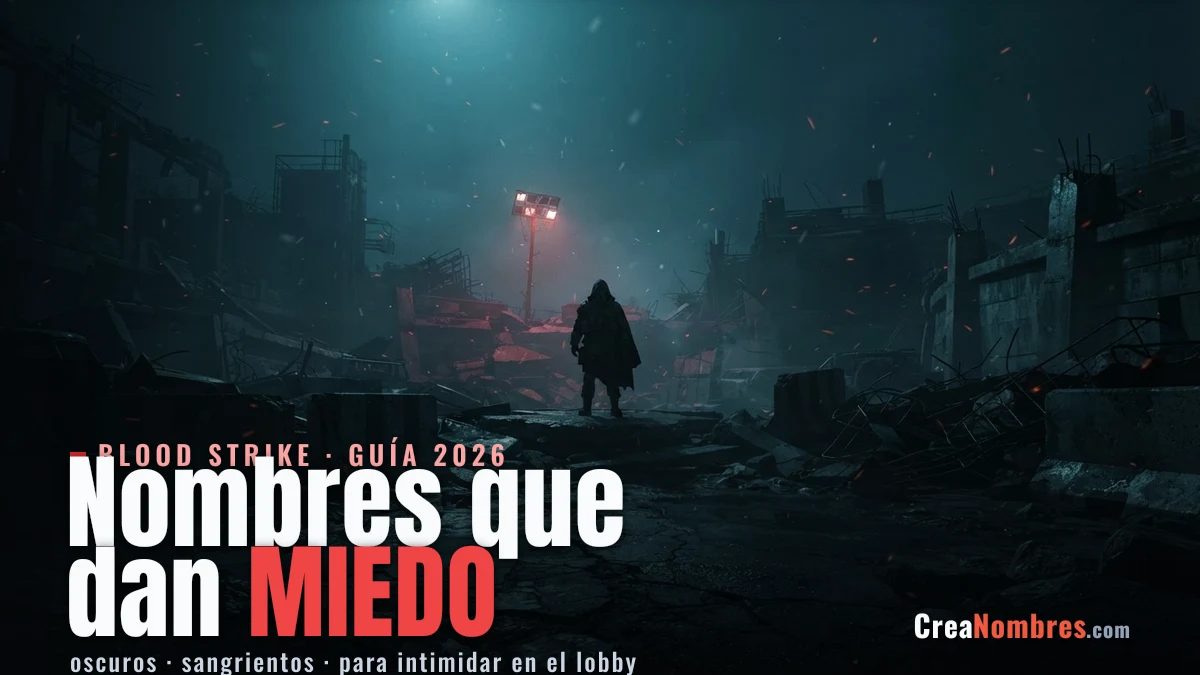 Nombres oscuros que dan miedo para Blood Strike
