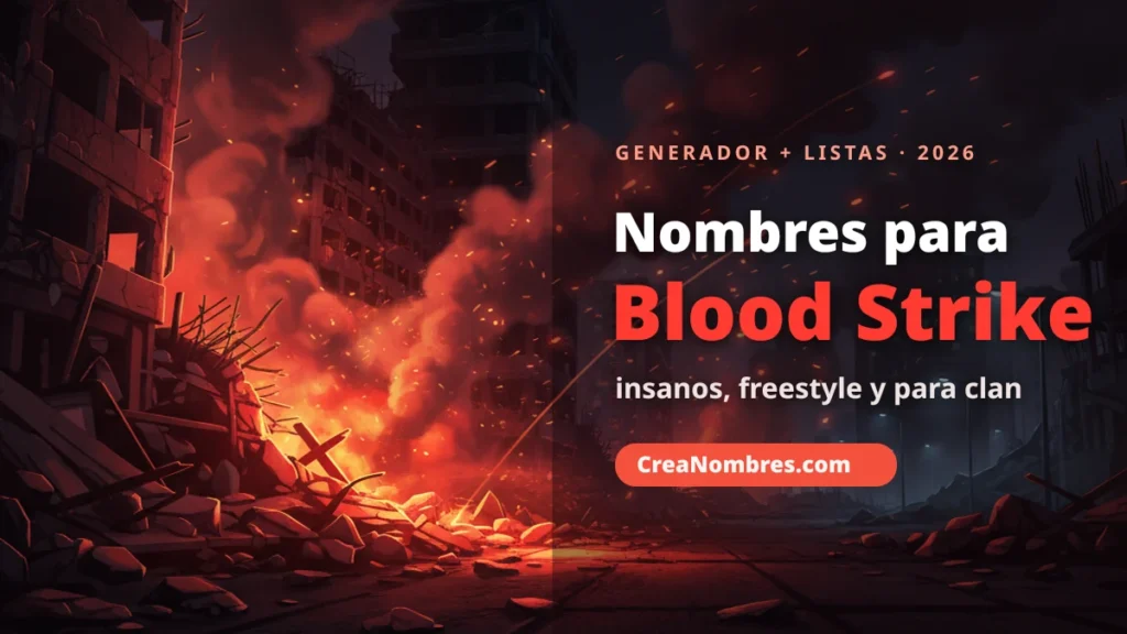 Nombres para Blood Strike: insanos, freestyle y para clan