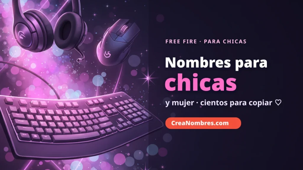 Nombres de Free Fire para chicas y mujer