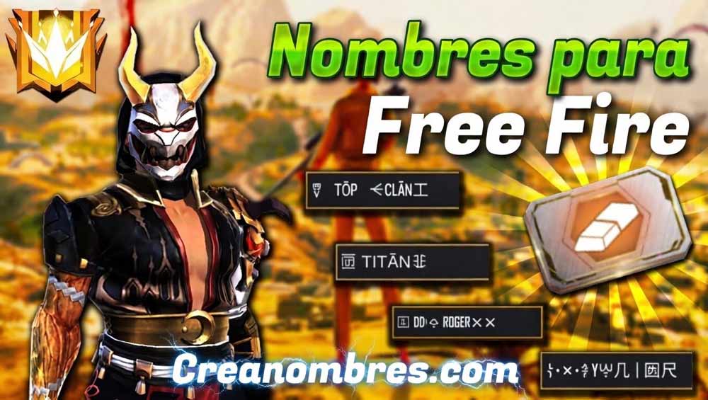 Nombres para Free Fire