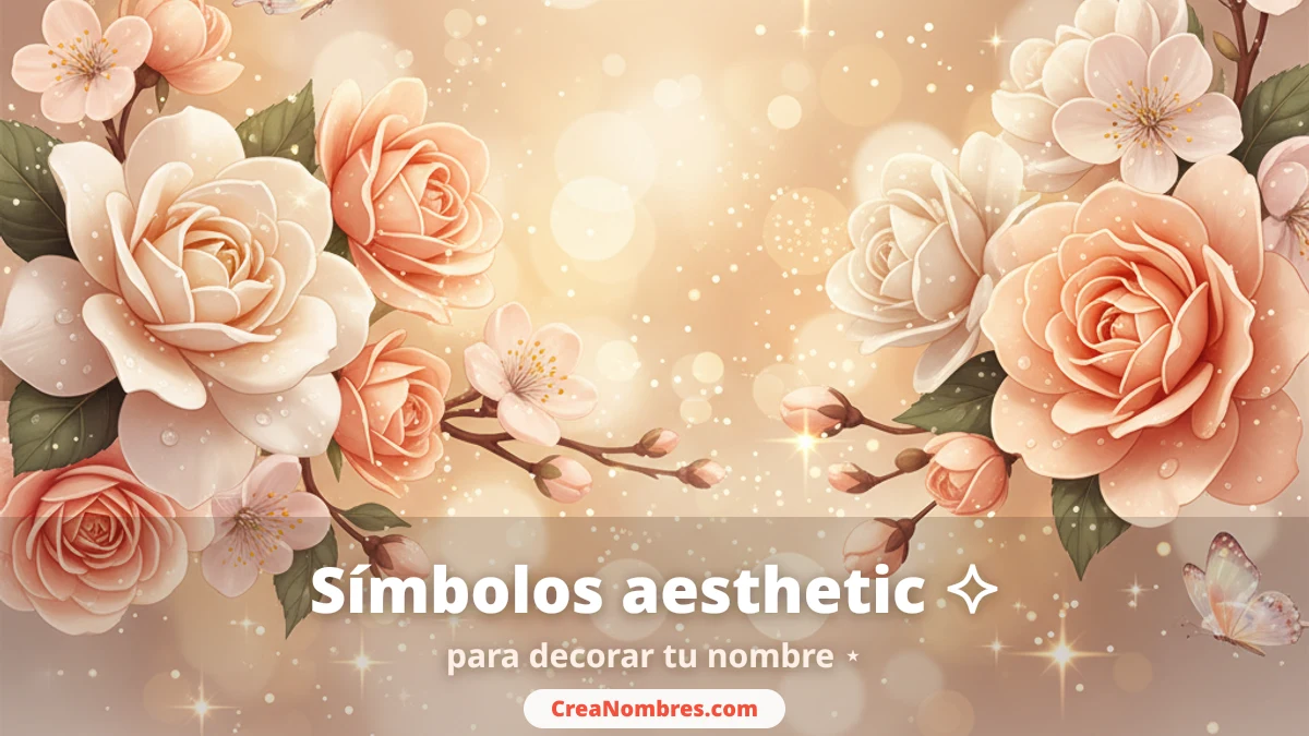 Símbolos aesthetic para nombres de usuario
