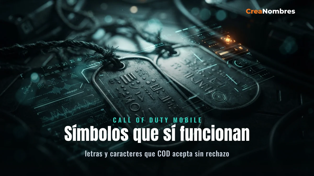 Símbolos para el nick de Call of Duty Mobile que sí funcionan