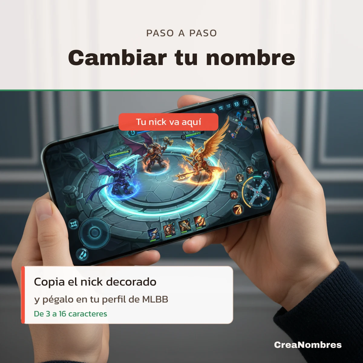 Cómo cambiar el nombre en Mobile Legends desde el perfil